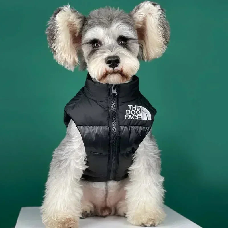 Autumn Winter Pet Dog Clothes Dog Face down Dog Jacket Small and Medium-Sized Dog Clothes French Bulldog Dog Vest Pet Supplies