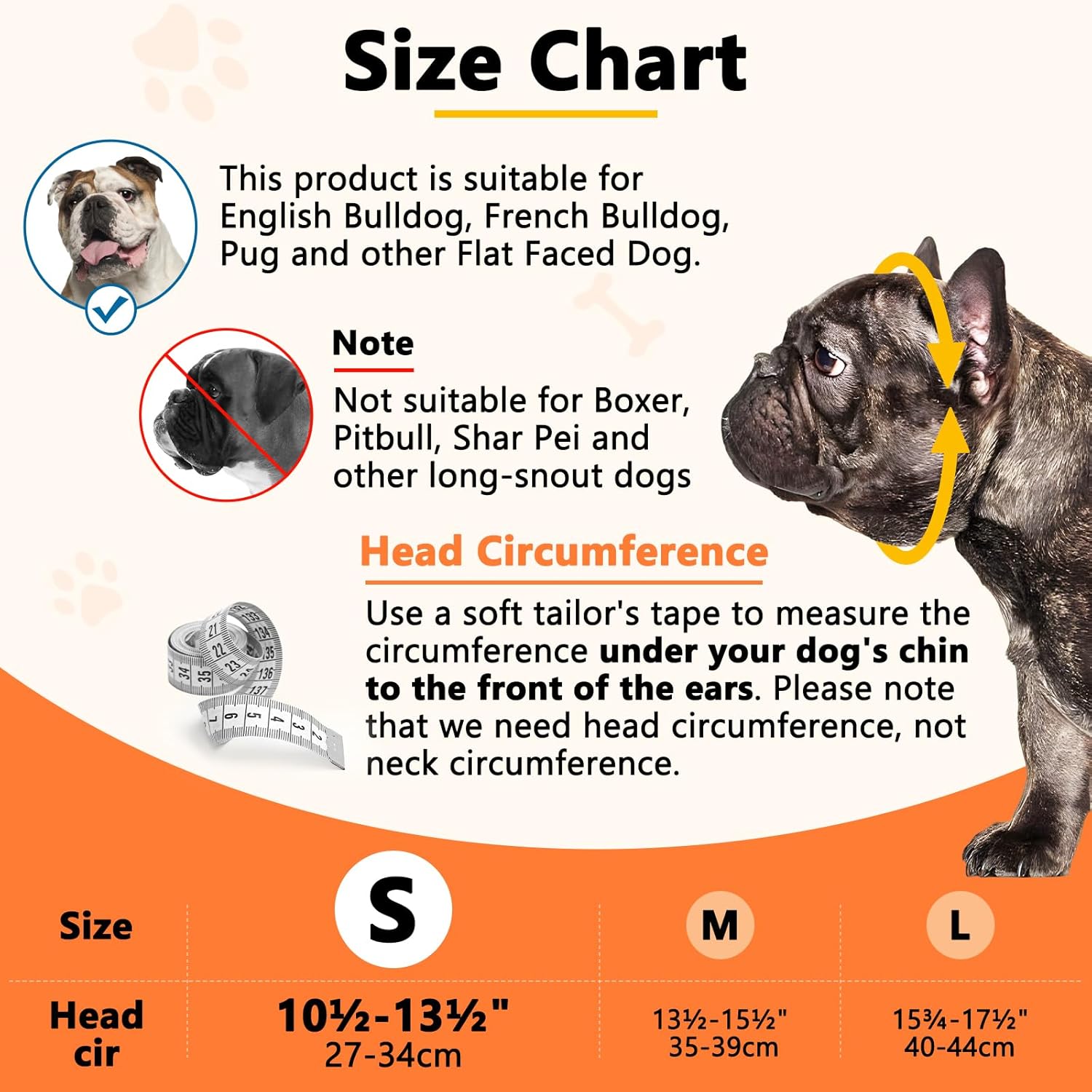 Short Snout Dog Muzzle, Soft Silicone Flat Faced Muzzle for French Bulldog Shih Tzu and Pug for Biting Chewing Licking and Grooming, Allows Panting