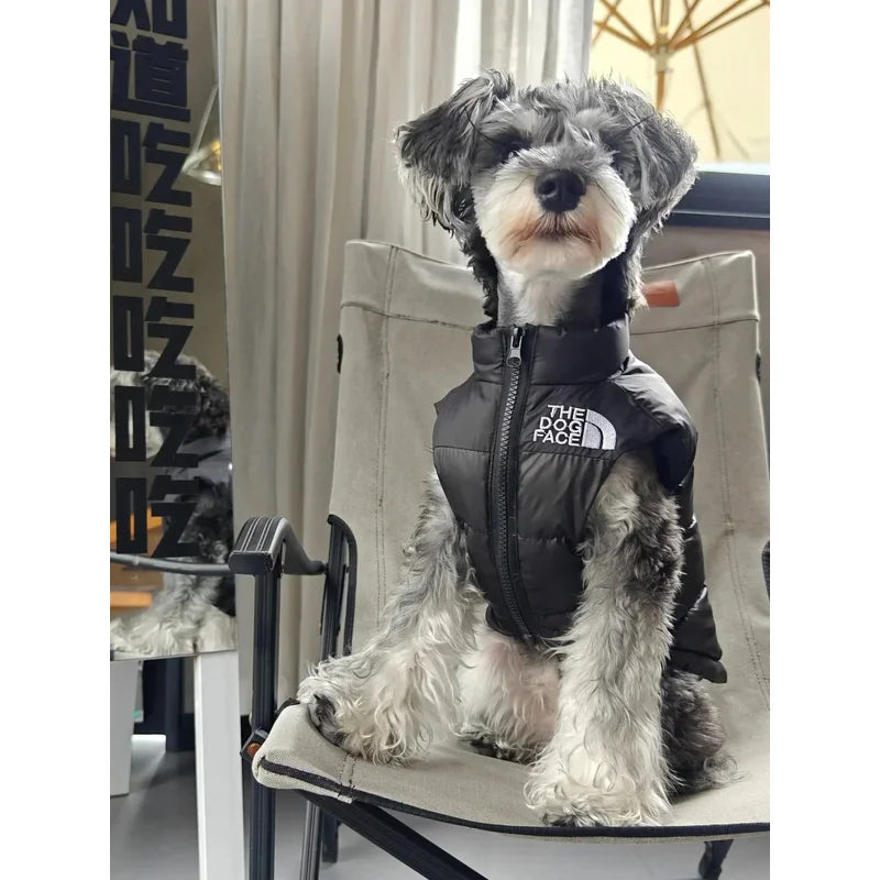 Autumn Winter Pet Dog Clothes Dog Face down Dog Jacket Small and Medium-Sized Dog Clothes French Bulldog Dog Vest Pet Supplies